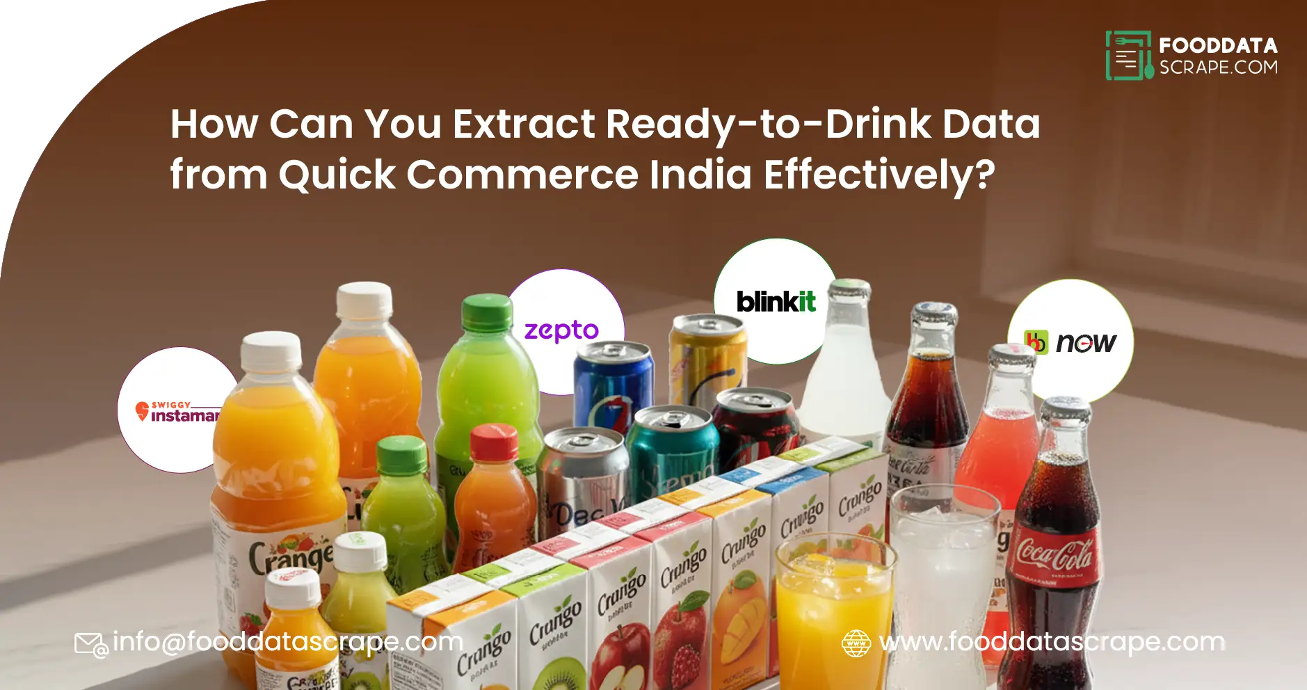 Scrape Ready-to-Drink Beverage Data from Quick Commerce India